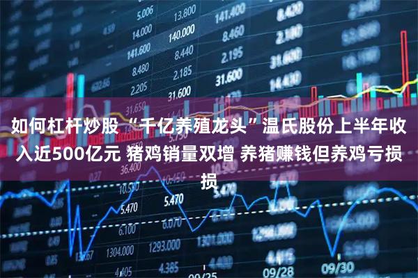 如何杠杆炒股 “千亿养殖龙头”温氏股份上半年收入近500亿元 猪鸡销量双增 养猪赚钱但养鸡亏损